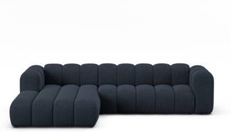 Micadoni Modulares Ecksofa Lupine 4-Sitzer Links Chenille Eden Marineblau