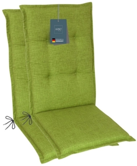 LILENO HOME Hochlehnerauflage Gartenstuhl Auflage, bequeme Sitzauflage für Gartenmöbel, Stuhlkissen, (2 St, 2er Set), Polsterauflage Bordeaux, Sitzpolster für Klappstühle
