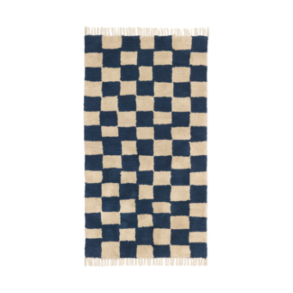 Ferm Living Waschbarer Teppich - Deep Blue / Warm
