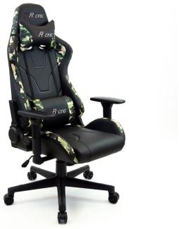 Chefsessel McRACING Drehstuhl Racer Camouflage grün