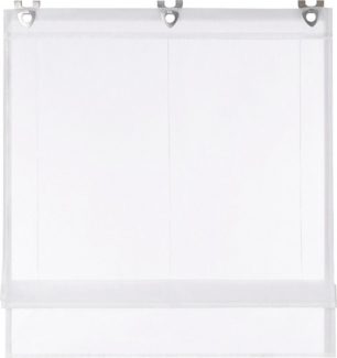 Joyswahl Raffrollo Hanna, mit Hakenaufhängung, Voile Ösenrollo Unifarbige