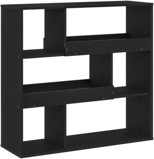 vidaXL Bücherregal Schwarz Eichen-Optik 100 x 33 x 94,5 cm 8004695