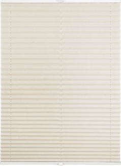 ondeco Plissee auf Maß Crushed-optik für alle Fenster innen, Montage in Glasleiste mit Spannschuh, Sonnenschutz-Rollo, Lichtschutz und blickdicht, Beige, B): 91-100 cm, H): 101-150 cm