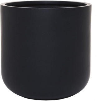 VIVANNO Blumentopf Pflanztopf Fiberglas CHICO Anthrazit 40x40 cm
