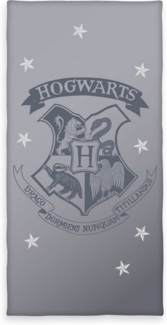 Herding Young Collection Strandtuch Harry Potter Velourstuch grau - Aktion Gr. 70/140 cm Tuch, (1-St), Sport, Strand & Badehandtuch Liegetuch Saunatuch