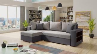 Sofnet Ecksofa Lord, mit Schlaffunktion und Bettkasten, L-Form Couch, Schlafsofa mit Regal