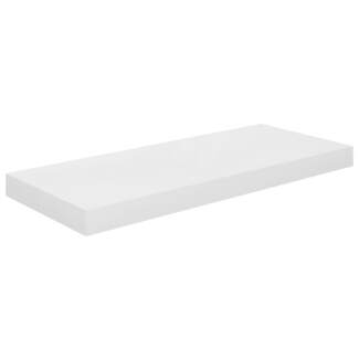 vidaXL Schweberegal Hochglanz-Weiß 60x23,5x3,8 cm MDF 323748