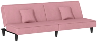 vidaXL Schlafsofa Rosa Samt 351910