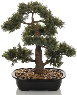 bümö plants Bonsai Kunstbaum - Täuschend echter Bonsaibaum, geruchlose Premium Kunstpflanze für lebendiges Ambiente - authentische, künstliche Pflanzen als Deko für's Wohnzimmer, Büro & mehr, BUP-bonsai