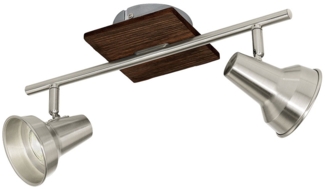 LED Deckenleuchte, Metall, schwarz, beweglich, L 41 cm