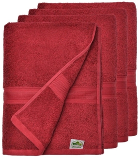 leevitex® Handtuch Frottee 4er Set, 50 x 100 cm, hochwertig verarbeitet & fusselfrei