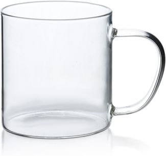 PETER Becher aus Borosilikatglas, 450ml, transparent, spülmaschinenfest
