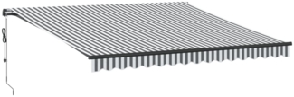 vidaXL Markise Automatisch Anthrazit und Weiß 400x300 cm 3310232