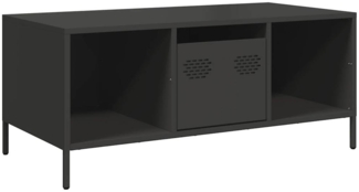 vidaXL Couchtisch Schwarz 101,5x50x43,5 cm Kaltgewalzter Stahl 851274