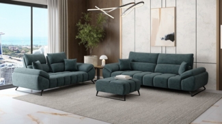Möbeldreams Polstergarnitur Sofa-Set Ruby – Bouclé-Struktur, verschiebbare Lehne für Schlafbereich, (Set oder als Einzelsofas – wahlweise als 3-Sitzer oder 2-Sitzer, 3-tlg, 3-3-1 Set, 3-2-1 Set, 2 Sitzer oder 3 Sitzer), Kaltschaum, Pflegeleicht, ideal ...