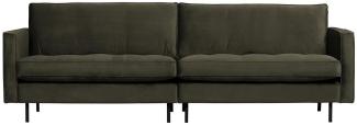 BePureHome Rodeo Classic Sofa Dark Green Hunter 3 Sitzer