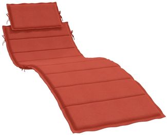 vidaXL '4002482' Sonnenliegen-Auflage Melange Rot, 186 x 58 x 3 cm
