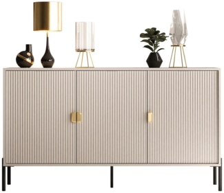 Lookway Kommode DALIA 3D Dreitürkommode mit Riffel-Front, Breite: 154 cm