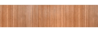 vidaXL Teppich Rechteckig Natur 70x300 cm Bambus 376751