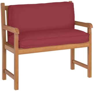 vidaXL Palettenkissen für Rückenlehne Weinrot 120 x 40 x 12 cm 42001544