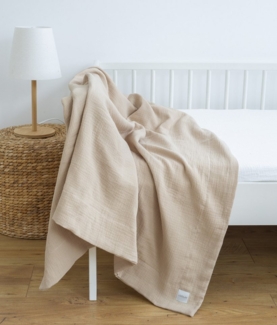 Wohndecke 2-LAGIGE Baumwolle dick MUSSELIN Decke 95x95 120x120 150x200 cm Yoga, Loolay, Sommer Herbst Frühling Atmungsaktives Kuscheldecke Babydecke!