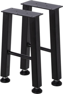 GarveeMore Tischbein 2x Tischgestell A-Design aus pulverbeschichtetem Stahl, Möbelfüße A-Form 40x28 cm Metall Tischkufen