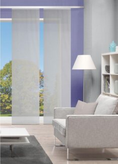 Vision S Schiebegardine 2ER SET ROM, Paneelwagen (2 St), halbtransparent, HxB: 260x60, Schiebevorhang 2er Set Uni