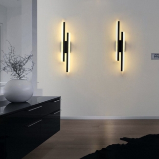 OULENBIYAR Wandleuchte LED Wandlampe, 16W Dimmbare Modern, 3000-6000K 3Farben, Warmweiß, Neutralweiß, Kaltweiß, für Schlafzimmer, Flur, Wohnzimmer, Treppenleuchten