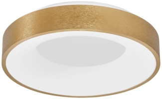 Nova Luce 9353832 RANDO THIN LED Deckenleuchte 38cm 3000K Gold gebürstet dimmbar