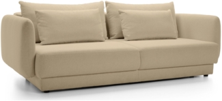Selsey 'Floselia' 3-Sitzer Schlafsofa mit Bettkasten, Beige