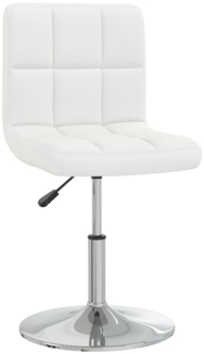 vidaXL Esszimmerstühle 6 Stk. Weiß Kunstleder [3087428]