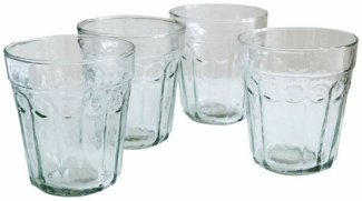 Mirabeau Glas Glas 4er Set Alizande klar/grün, Glas