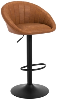 Woltu Barhocker (1 St), küchenhocker höhenverstellbar, Ergonomischer Stuhl, Kunstleder