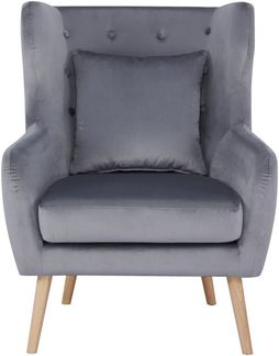 Home affaire Ohrensessel Yamuna, mit Sitzpolsterung, Gestell und Füße aus Massivholz, Sitzhöhe 47 cm