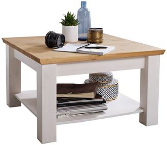 Couchtisch >WZ-0133< (BxHxT: 75x45x75 cm) in weiß - 75x45x75 (BxHxT)