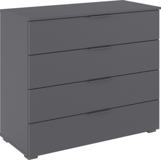 rauch Schubkastenkommode Sideboard Schubladenkommode AGORDO mit Dekor- oder Hochglanzfront (in zwei Griff-Farben), Breite 93 cm mit 4 großen Schubladen für viel Stauraum MADE IN GERMANY