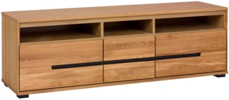 TV-Kommode Luisa / Lola , Echtholz, Holzwerkstoff , Holzfarben , 163 x 53 x 41 cm