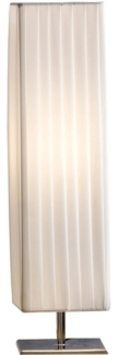 Tischlampe Metall und Latex Weiß