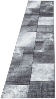 Kurzflor Teppich Hara Läufer - 80x300 cm - Grau