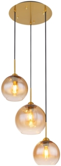 Hängeleuchte Wohnzimmer Messing Küchenlampe Hängelampe Esszimmer Küche 15788-3H