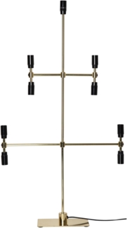 Star Trading Kerzenleuchter ,Twice‘, 5-armig, 9-flammig, Messing, 91cm