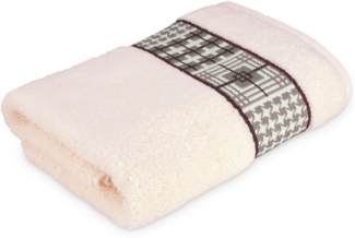 Möve for frottana Handtuch Fjord, Walkfrottee (1-St), mit tollem Uni Karo