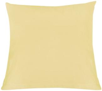 Formesse Bella Donna Jersey Kissenbezug|ca. 80x80 cm| hellgelb