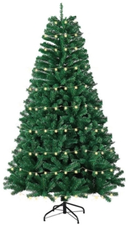 JEOBEST Künstlicher Weihnachtsbaum Christbaum mit 450/750 dichten PVC-Spitzen, Grün, Künstlicher Tannenbaum - Dichte & Flauschige, mit Metallständer