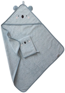 vertbaudet Kapuzenhandtuch Baby Kapuzen-Badetuch, Kapuzenhandtuch, Frottee (2-St)