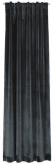 JOOP! Vorhang J! SHOW, Anthrazit, 130 x 250 cm, verdeckte Schlaufen, halbtransparent, Samt