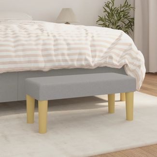 vidaXL Sitzbank Hellgrau 70 x 30 x 30 cm Stoff [346624]