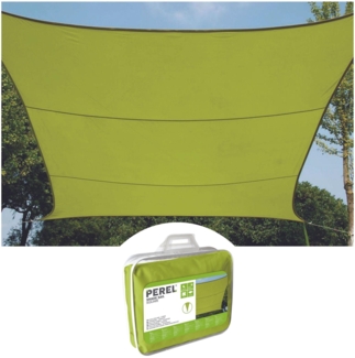Sonnensegel Quadratisch Grün 3,6 x 3,6m - Sonnenschutz für Terrasse & Balkon