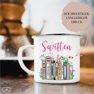 Shirtracer Becher Swiftea Fan Merch, Geschenkidee für Fans, Taylor Fan Geschenk, 1-tlg, Stahlblech, Statement