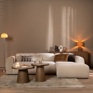 Bronx71 Ecksofa Maine Chenille beige rechts